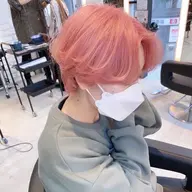 メンズブリーチカラーテストモデル