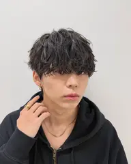 【ナチュラルなのに、確実に垢抜ける✨】メンズカット+シャドウパーマ