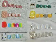 【オフなしの方】見えた瞬間可愛い!15種類から選べるフットネイル☆