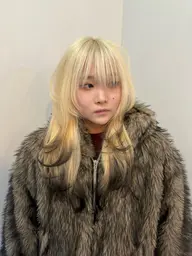 🌈オススメ🖤ハイブリーチリタッチ(2cmまで)+カラー+トリートメント🖤　ハイトーン/ダブルカラー/デザインカラー