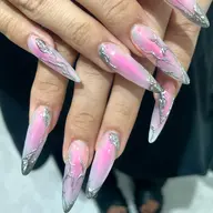 💚【オフあり】1cm以上の長さ出し🍓チップスカルプ(アート10本まで)