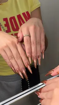 【9月限定】ハンド💅長さだし10本 ワンカラー/ラメグラ オフなし🌸(フラッシュorマグネット変更🉑)(210分)