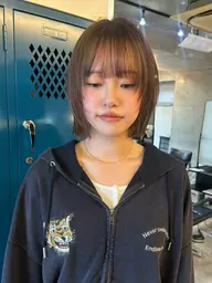 【U-28 初めての方30%offでご案内✨】韓国カット+ケアブリーチ+カラー🫧(学割あり)