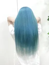 💛最高のハイトーンカラー🧡Wブリーチ+水色💜