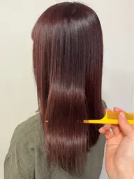 ブリーチなしワンカラー🌷➕Aujua4stepトリートメント🤍