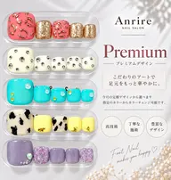 【フットネイル】9月定額premium(フットバス付き)📣オフについて詳細をご覧下さい