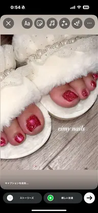 🎀オフあり フットマグネットネイル