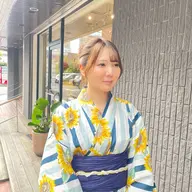 ［浴衣が映える！花火大会やお祭りにぴったり🍧夏限定❣️]浴衣着付け➕ヘアセット(事前に必ずお電話ください)