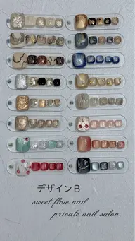 【オフなし】フット練習デザインＢジェルネイル