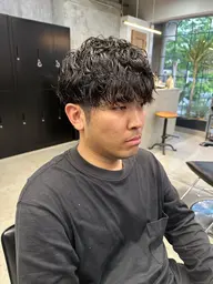[メンズ学生限定メニュー]  ⚡️メンズカット➕パーマ⚡️