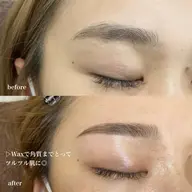 ☆〈美眉〉アイブロウwax（間引き＆毛量調整）【メイク付き】￥6600⇒￥3980(メンズ+550円）