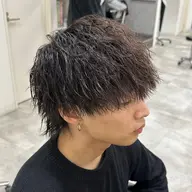 メンズカット+ツイストスパイラルパーマ+顔剃り(シェービング)