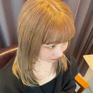 **95%ダメージレス透明感ダブルカラー+cut**