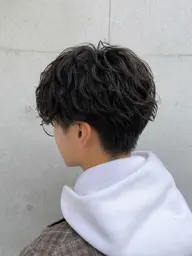 🚹メンズカット+ニュアンスパーマ🧑‍🦱