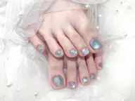 当日1名様限定価格✨［フット］’《オフあり》マグネットネイル💖🫧新規オフ無料〔ミニモ限定★大きいパーツ１つ無料〕