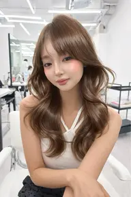 【🌻7月先着10名限定クーポン🌻】似合わせカット✂️+透明感カラー🩵+韓国ケラチントリートメント+韓国コテ巻き