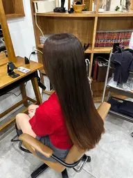 【ミニモ限定】☆人気👑No.1☆似合わせカット+酸性縮毛矯正+ケアカラー+髪質改善トリートメント