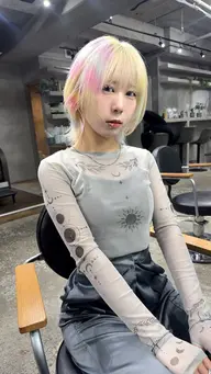 【デザインカラーしたい人】 ブリーチ+デザインカラー+トリートメント