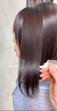 【乾かすだけでまとまる♪】カット➕髪質改善カラー ※土日は+2000