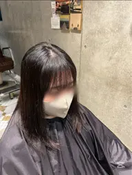 弱酸性前髪縮毛矯正➕潤い集中トリートメント(超音波アイロン付き) モデル様募集中です!🙋♀️