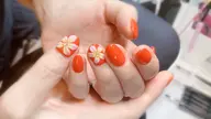「ミニモ限定」ラーワンカラー🌸3Dフラワーネイル / 3Dフラワー左右1本 (オフ無し)