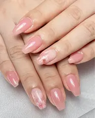 【ハンド】ワンカラー+2本デザイン(アートok)