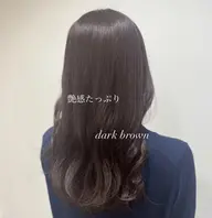 【🩶当日限定メニュー🩶】艶感抜群！！落ち着き暗めカラー🐈‍⬛🖤ྀི➕カット✂️➕1stepTR𓂃🫧‪