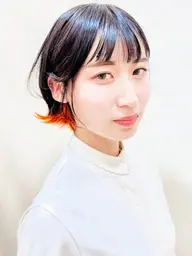 【ケアブリーチ】外国人風インナーカラー+カット+前処理トリートメント