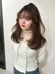 【巻くだけで可愛い🩷】韓国レイヤーカット+カラー+2stepトリートメント