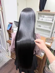 【ケアしながら暗くしたい方‼️】暗髪ケアカラー✨前髪カット✂️