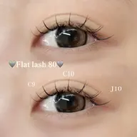 【マツエクモデル】【オフなし】セーブルorフラットラッシュ80本🫧⚠️補足説明を必ずご確認ください