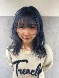 🩶色落ちまでかわいい🩶透明感ダブルカラー+TR🌙19時以降限定