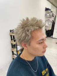 【✂️スパイキーショート+ダブルカラー🎨】 (ブリーチありダブルカラー)