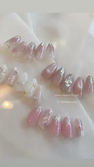 【ハンドジェル(オフ・アート込)】キレイめニュアンス定額デザイン/他店様or長さだしオフ別途料金