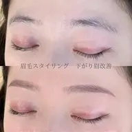 眉毛スタイリング✨［ワックス+間引き+メイク］
