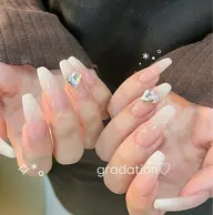 🫧チップ長さだしグラデーション🫧