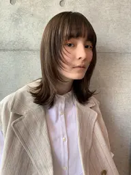 前髪カット➕カラー➕ケアトリートメント💐