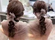 ヘアセット💙🎶