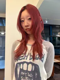 全頭ブリーチ➕カラー🩷