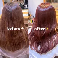⌇🎀人気No.1🎀⌇透明感カラー➕うる艶トリートメント️🫧