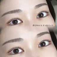 【学割U24】まつ毛パーマ×眉毛WAX or ブロウリフト