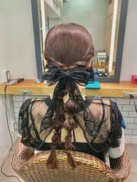 お時間安心！朝10時から受付開始！お呼ばれヘアセット