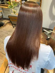 【自然な仕上がりで艶々に💫】⚠️ミニモ限定⚠️整えカット+髪質改善ストレート