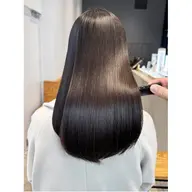 カット+ストレートパーマ(アイロン無)+システムトリートメント
