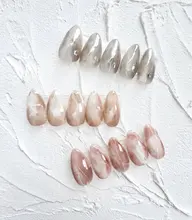 new✨💎🤎🩶🤍秋ネイル🤎🩶 大理石風ネイル💅🩶🤍オフ込み5600円
