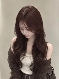 うる艶カラー✨ ➕ Aujuaトリートメント🫧🩵韓国風コテ巻き仕上げ付き♩
