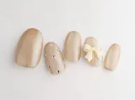 🌸【ハンド🖐️ワンカラー➕水光うるちゅるマグネット➕フラッシュ】🌸【色変更ok】🌸【オフ有りの方】