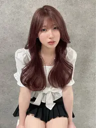 💇♀️ケアブリーチありWカラー➕髪質改善2stepトリートメント ワンブリーチ/透明感カラー/中明度カラー/艶カラー