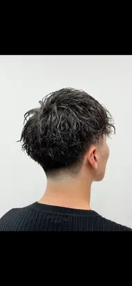 カット（フェード希望）＋ヘアセット