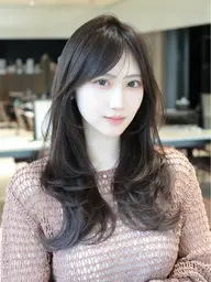 前髪・顔周りカット✂️＋シャンプー🧴＋AFLOATオリジナルトリートメント⭐️＋巻き髪🤍